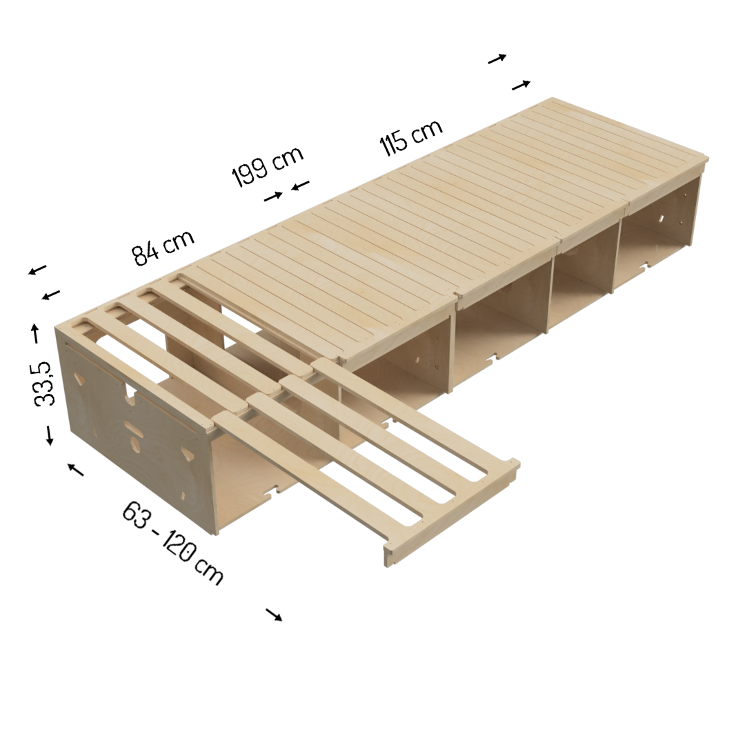 Bettmodul Höhe 27 (Caddy 5 Maxi)