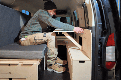 Klapptisch passend für Caddy 5 Maxi