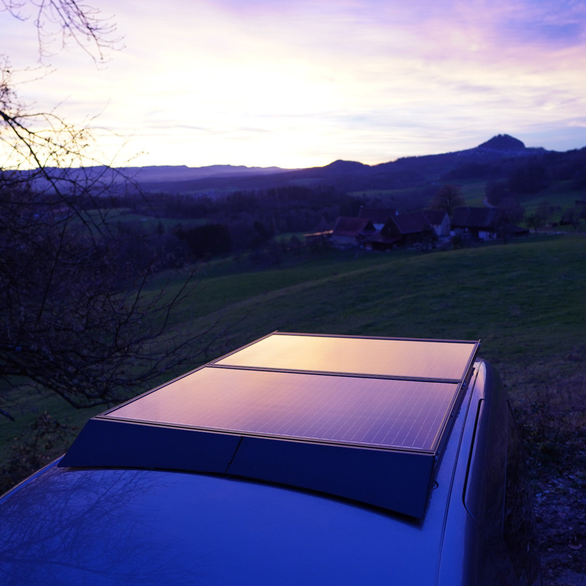 Dachträger mit Solar VW Caddy_4